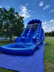 18' Blue Wave Marble Waterslide